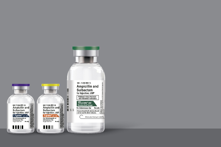 Meitheal Pharmaceuticals has Ampicillin and Sulbactam for Injection, USP 15 g per PBP Now Available